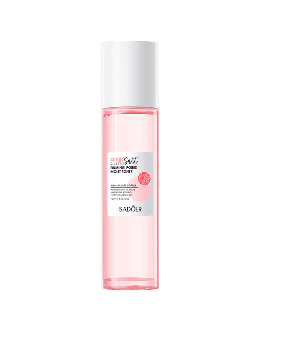 Тонер с розовой солью и центеллой Sadoer Pink Salt Firming Pores Moist Toner