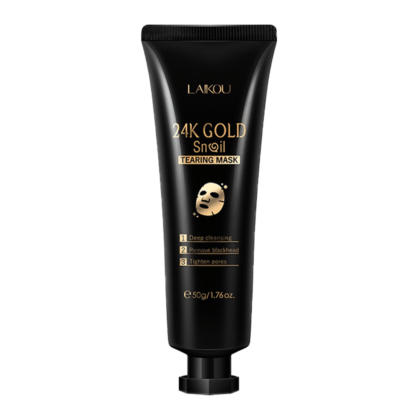 Маска-пленка с золотом и муцином улитки Laikou 24K Gold Snail Tearing Mask