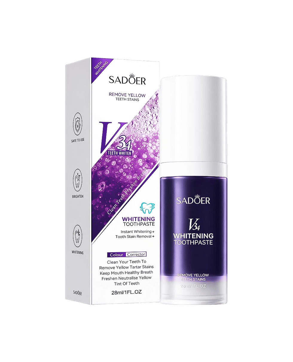 Интенсивно отбеливающая зубная паста Sadoer V34 Whitening Toothpaste