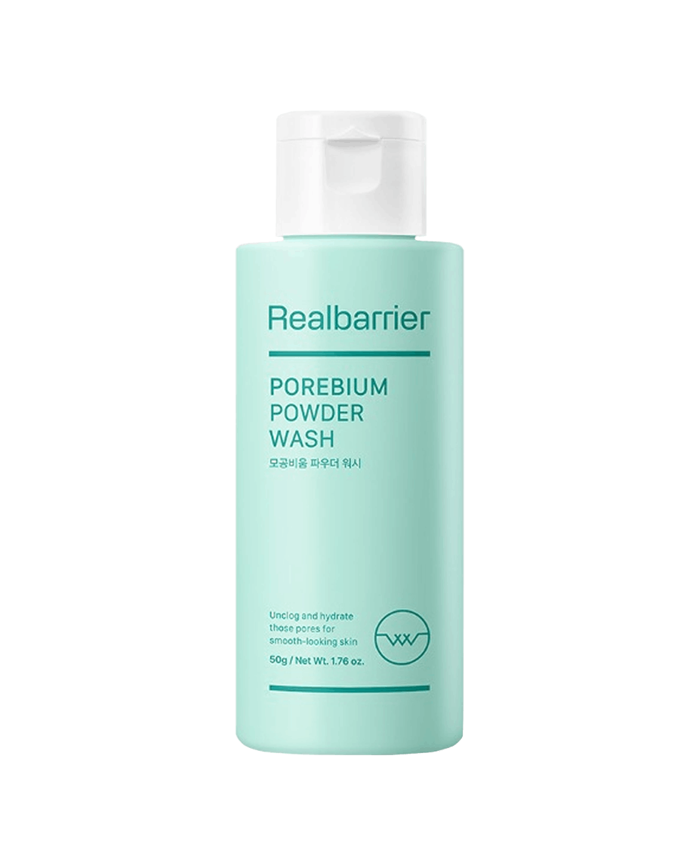 Энзимная пудра з AHA BHA PHA LHA кислотами Real Barrier Porebium Powder Wash