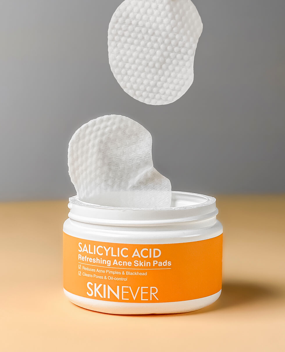 Пілінг-педи із саліциловою кислотою Skinever Salicylic Acid Refreshing Acne Skin Pads
