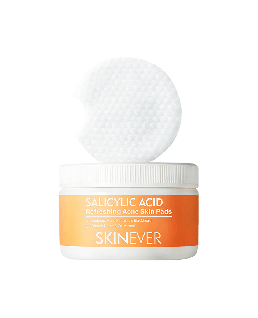 Пілінг-педи із саліциловою кислотою Skinever Salicylic Acid Refreshing Acne Skin Pads