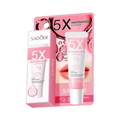 Маска для губ з ніацинамідом Sadoer 5X Niacinamide Pink And Tender Lip Mask