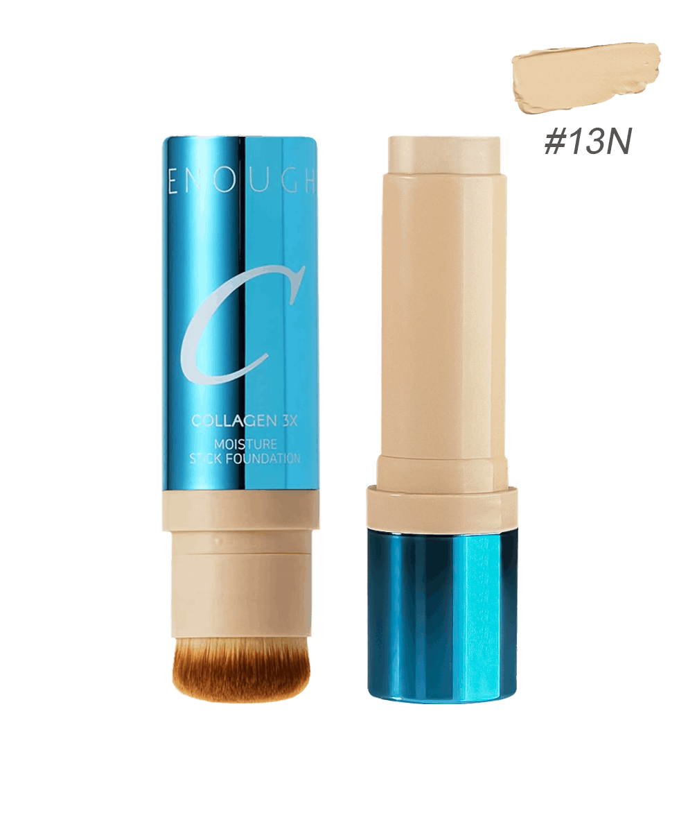 Тональний крем-стік з пензликом Enough Collagen 3X Moisture Stick Foundation SPF50+ PA++++