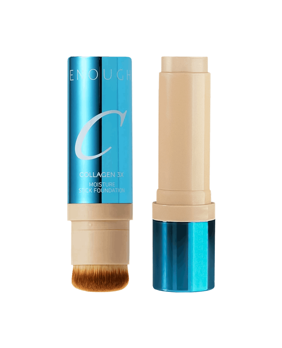 Тональний крем-стік з пензликом Enough Collagen 3X Moisture Stick Foundation SPF50+ PA++++