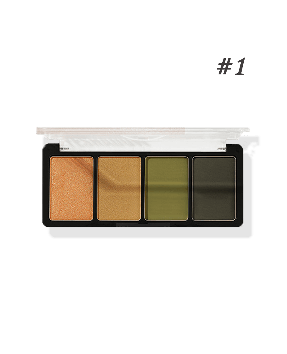 Палетка тіней 4 кольори Pudaier Bright Eye Shadow Quad Plate