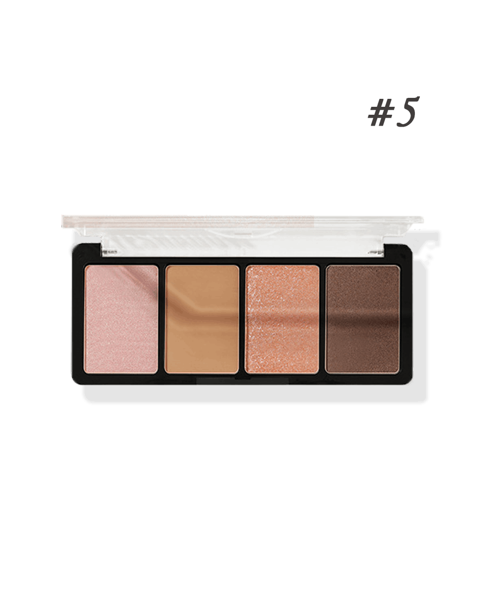 Палетка тіней 4 кольори Pudaier Bright Eye Shadow Quad Plate