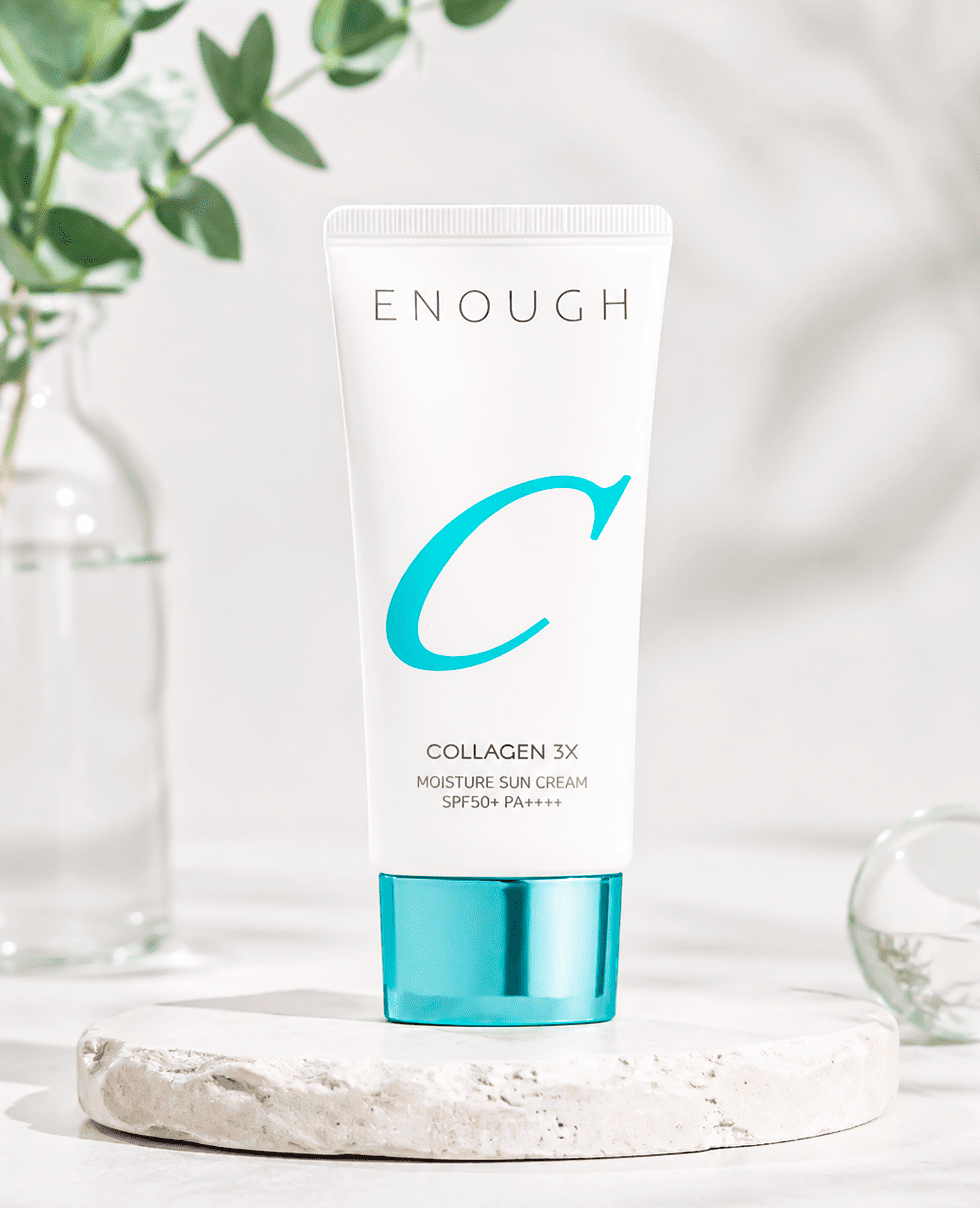 Сонцезахисний крем з колагеном Enough Collagen 3X Moisture Sun Cream SPF50+ РА++++