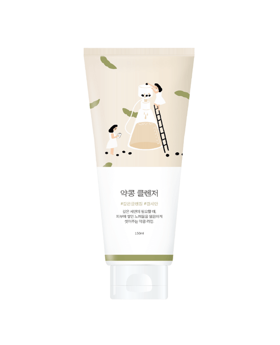 Пенка для умывания с экстрактом черных соевых бобов Round Lab Soybean Cleanser