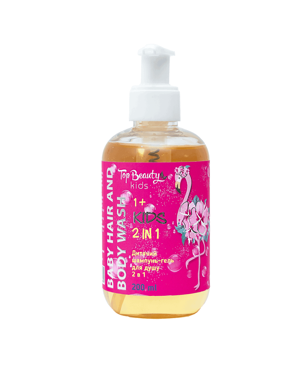 Дитячий шампунь-гель для душу 2 в 1  вік 1+ Top Beauty Baby Hair And Body Wash