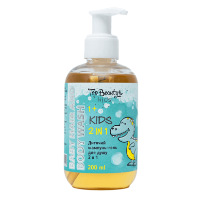 Шампунь-гель для душу 2 в 1 дитячий для хлопчиків вік 1+ Top Beauty Baby Hair And Body Wash