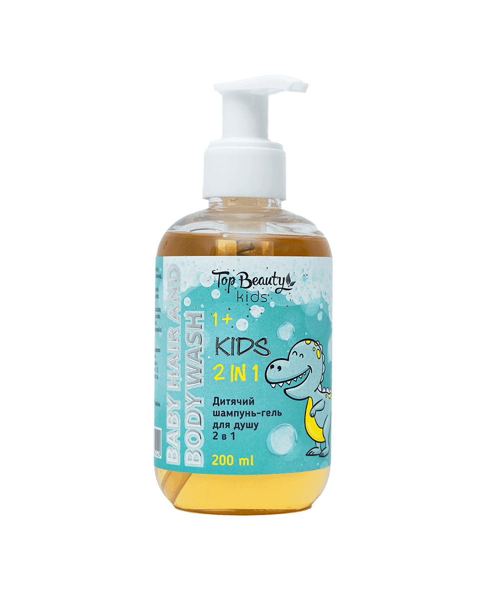Шампунь-гель для душу 2 в 1 дитячий для хлопчиків вік 1+ Top Beauty Baby Hair And Body Wash
