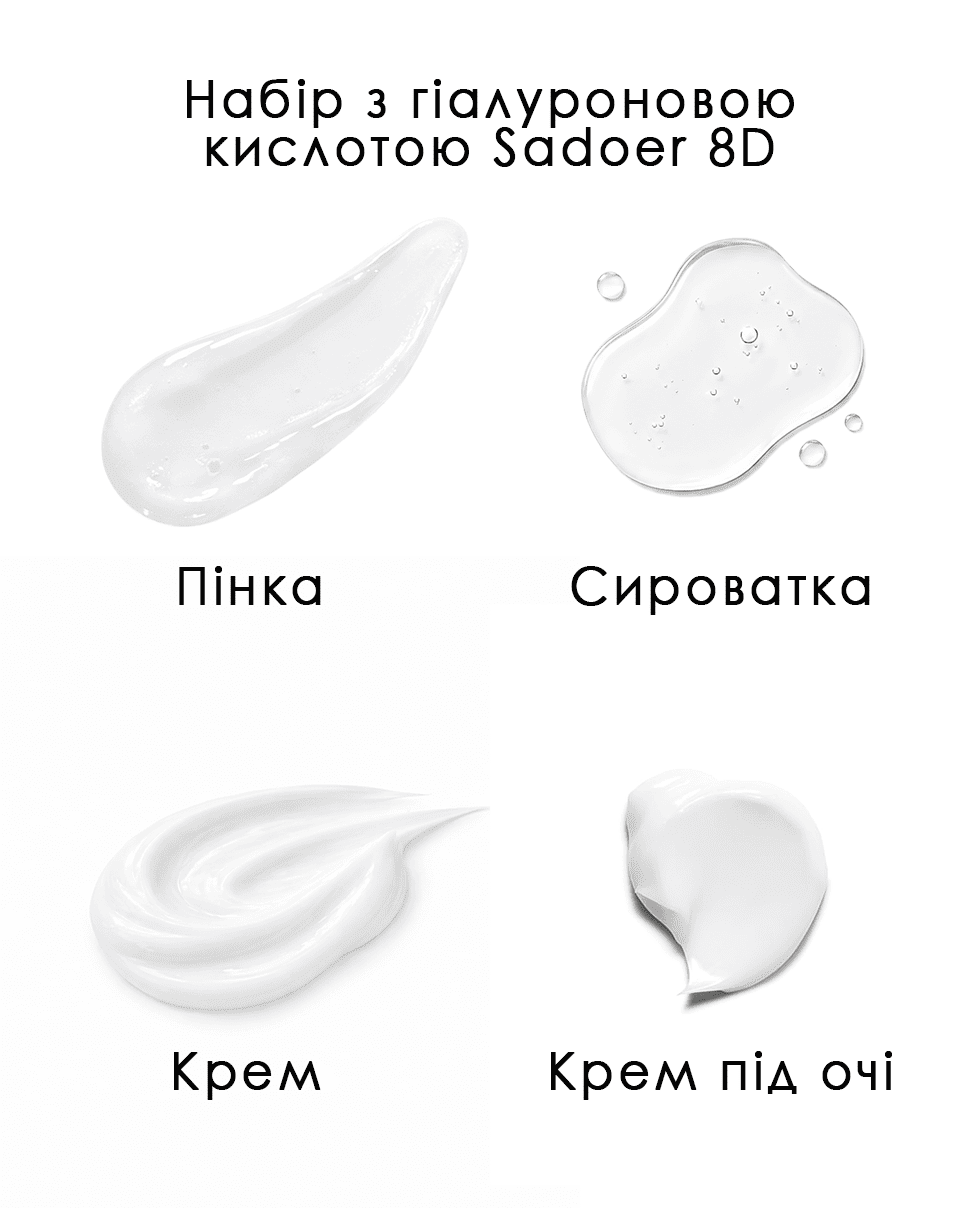 Набір з гіалуроновою кислотою Sadoer 8D Hyaluronic Acid