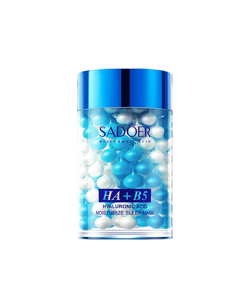 Нічна маска з гіалуроновою кислотою та пантенолом Sadoer HA + B5 Hyaluronic Acid Moisturize Sleep Mask