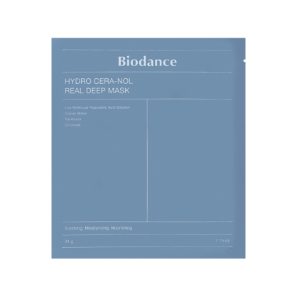 Маска гідрогелева з керамідами та пантенолом Biodance Hydro Cera-Nol Real Deep Mask