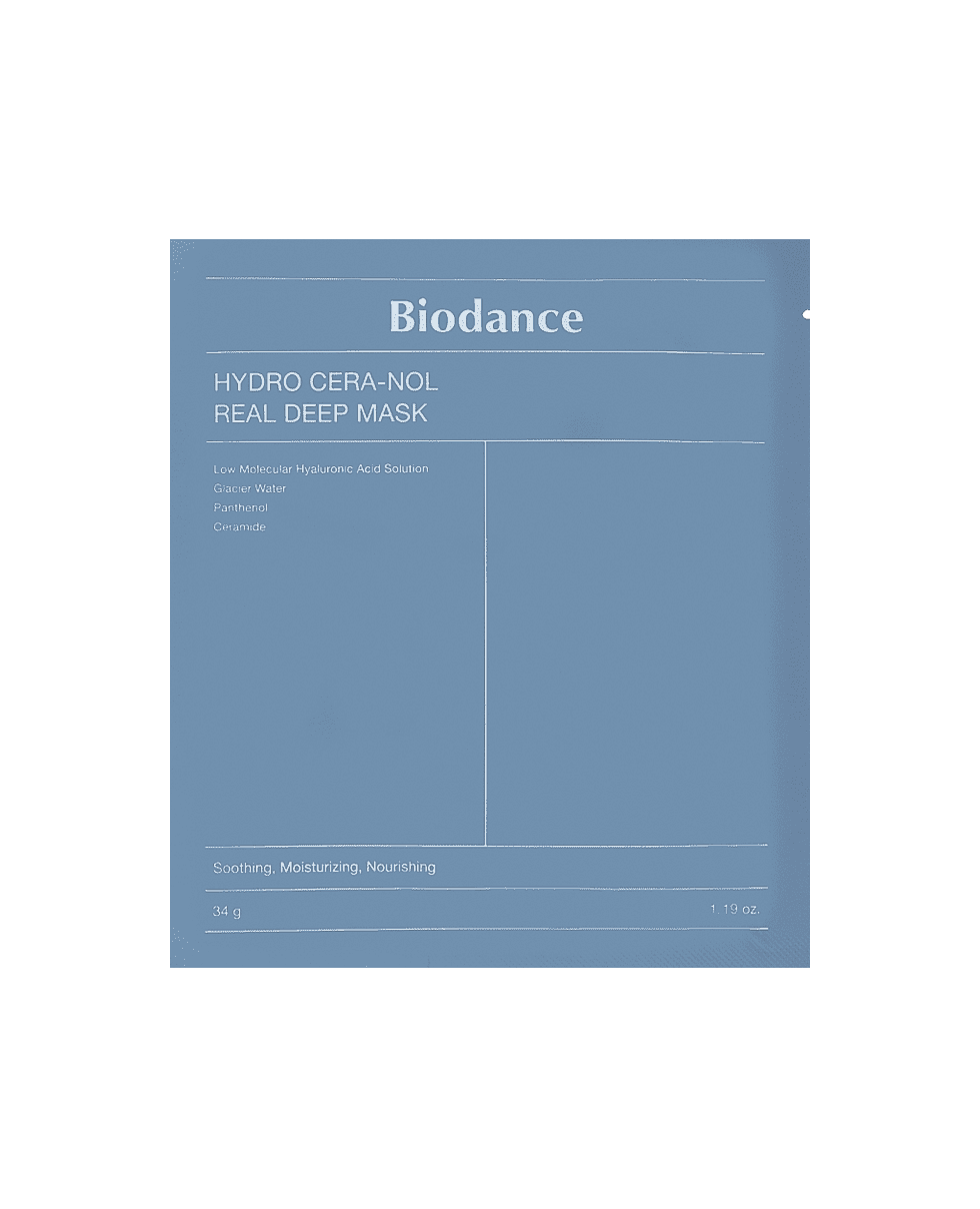 Маска гідрогелева з керамідами та пантенолом Biodance Hydro Cera-Nol Real Deep Mask