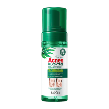 Пінка для вмивання від акне Sadoer Tea Tree Acnes Oil Control Clean Mousse