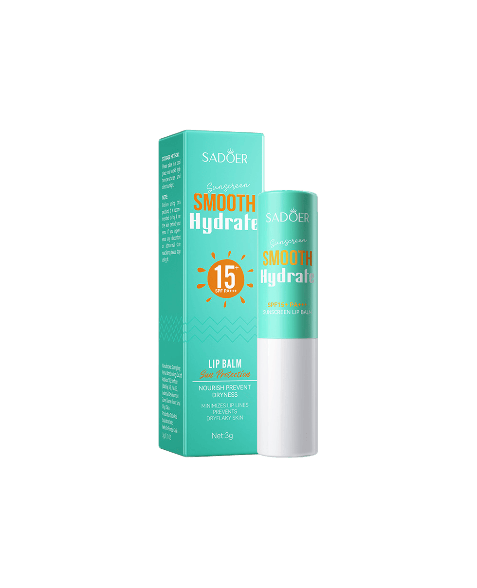 Бальзам для губ солнцезащитный Sadoer Whiten Hydrate Sunscreen Lip Balm SPF15+ PA+++