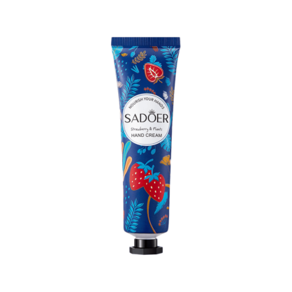 Крем для рук с ароматом клубники Sadoer Strawberry Plant Extract Hand Cream