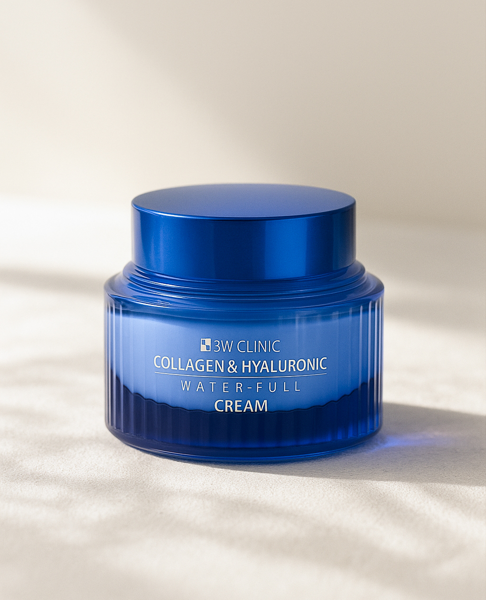 Крем для обличчя з колагеном та гіалуроновою кислотою 3W Clinic Collagen & Hyaluronic Water-Full Cream