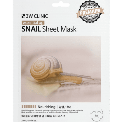Тканинна маска з муцином равлика 3W Clinic Snail Sheet Mask