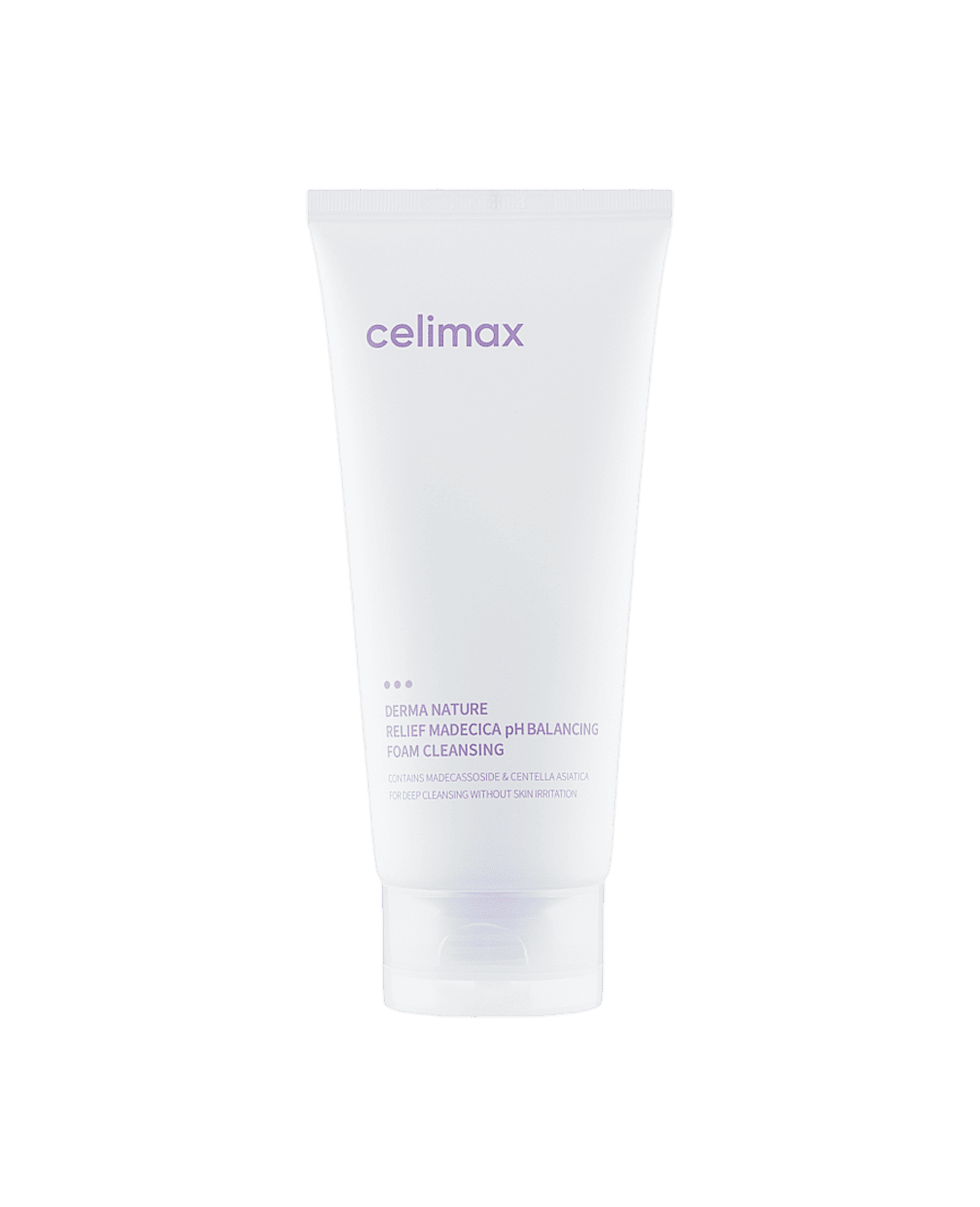 Мягкая пенка для умывания Celimax Derma Nature Relief Madecica pH Balancing Foam Cleansing