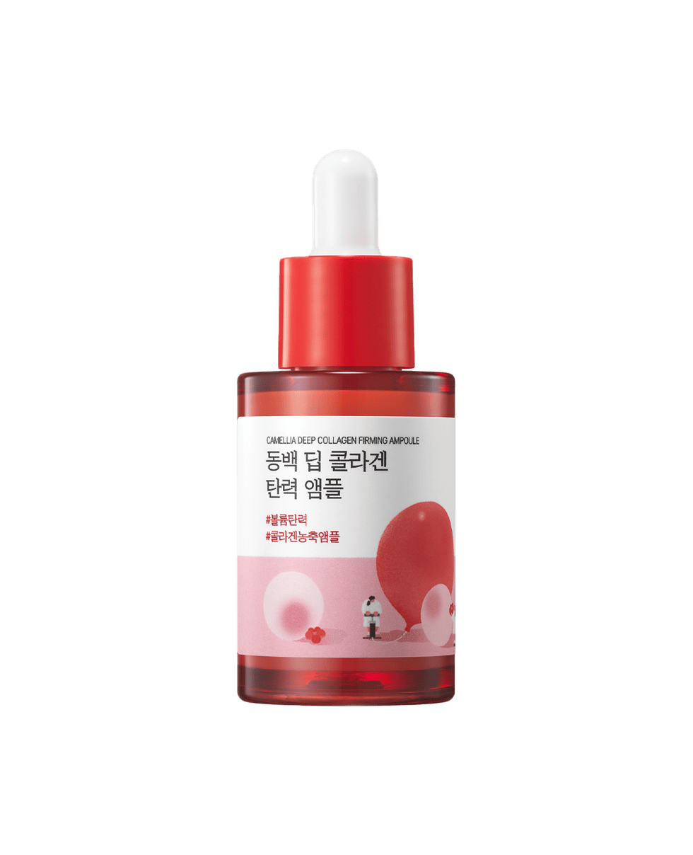 Концентрированная сыворотка с коллагеном Round Lab Camellia Deep Collagen Firming Ampoule