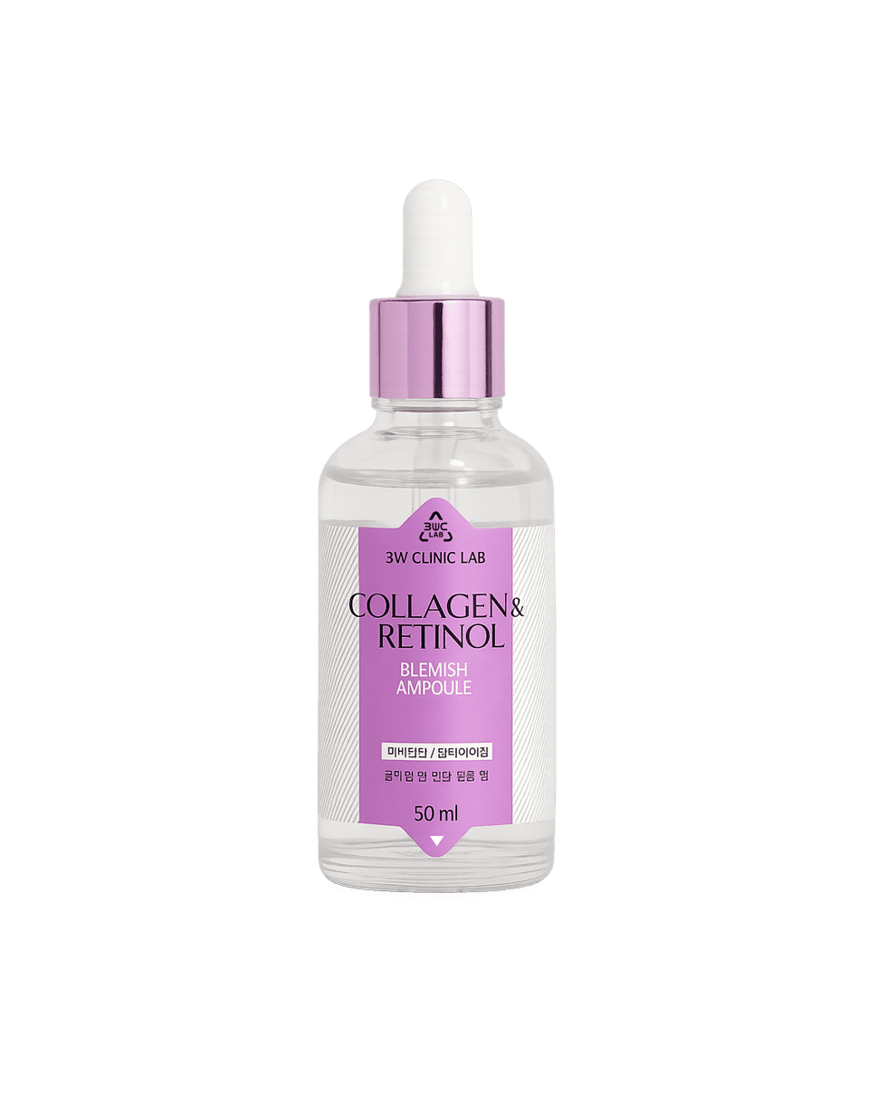Омолаживающая сыворотка с коллагеном и ретинолом 3W Clinic Collagen & Retinol Blemish Ampoule