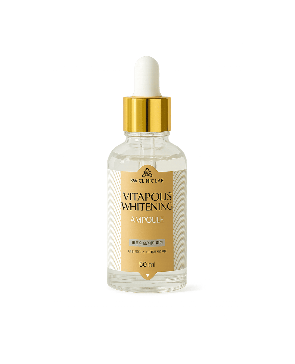 Сироватка для сяйва шкіри з прополісом 3W Clinic Vitapolis Whitening Ampoule
