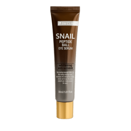 Сироватка-ролер навколо очей з муцином равлика та пептидами 3W Clinic Snail Peptide Ball Eye Serum