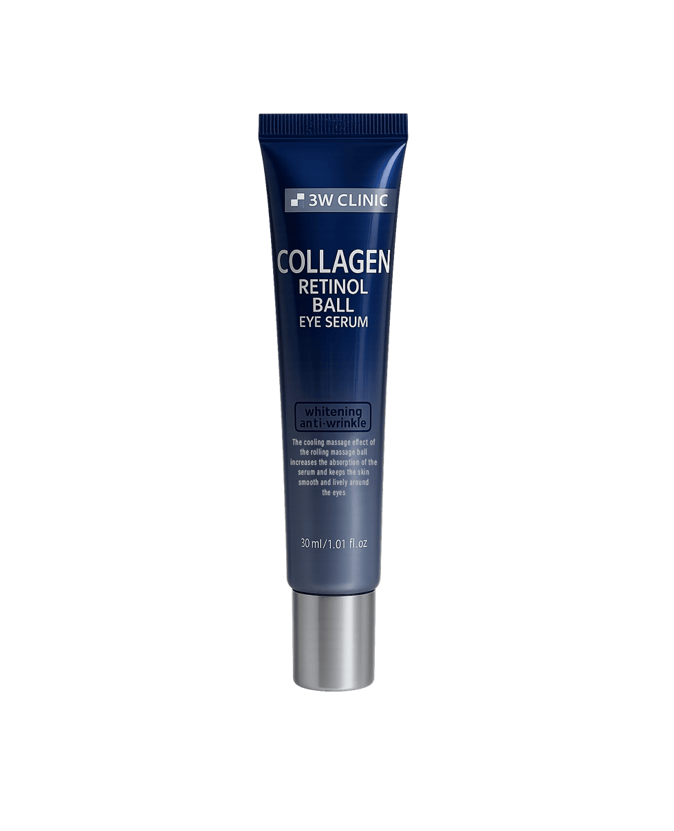 Сироватка-ролер навколо очей з колагеном та ретинолом 3W Clinic Collagen Retinol Ball Eye Serum