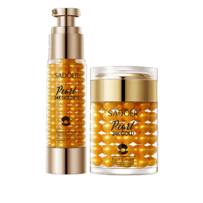 Набор с золотом и жемчугом  Sadoer Pearl 24K Gold