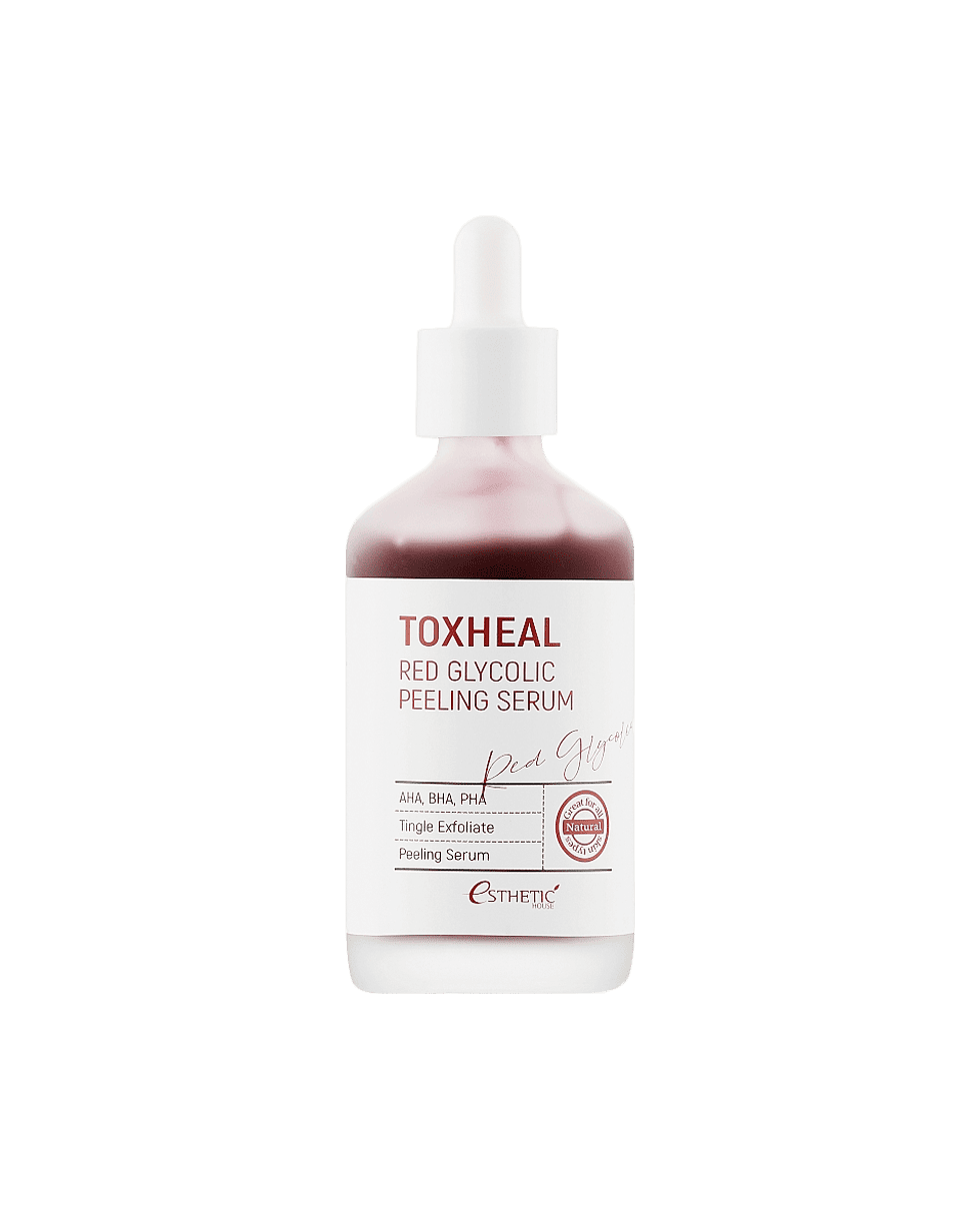 Пилинг-сыворотка с AHA, BHA и PHA кислотами Esthetic House Toxheal Red Glycolic Peeling Serum