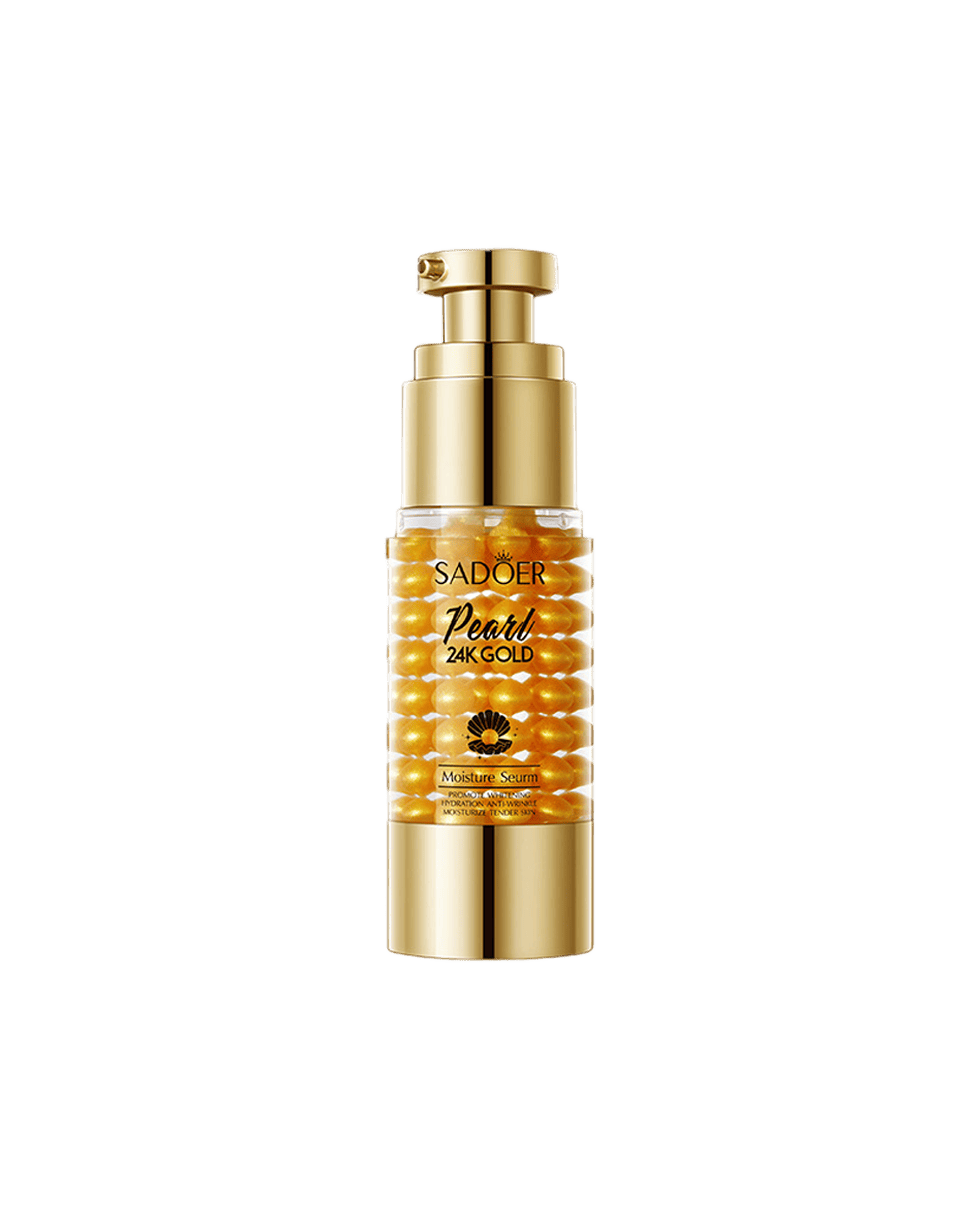 Сыворотка с золотом и жемчугом Sadoer Pearl 24K Gold Whitening Moisture Serum
