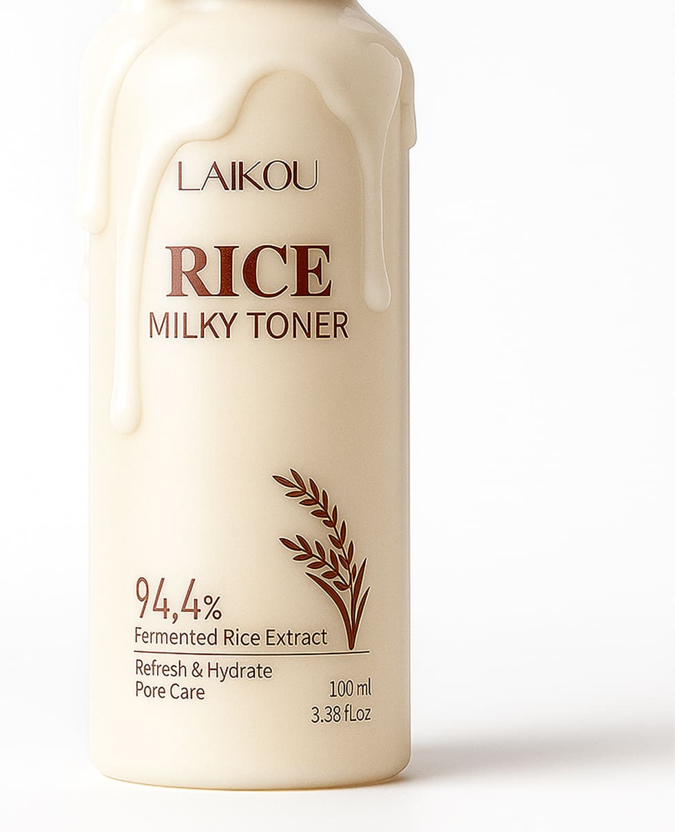 Рисовий тонер для сяяння шкіри Laikou Rice Milky Toner