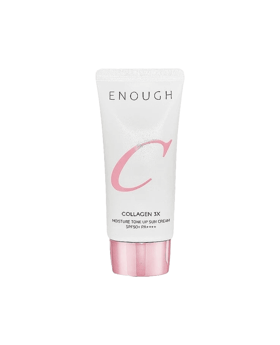 Сонцезахисний крем з ефектом вирівнювання тону Enough Collagen 3x Moisture Tone Up Sun Cream SPF50+ Pa++++
