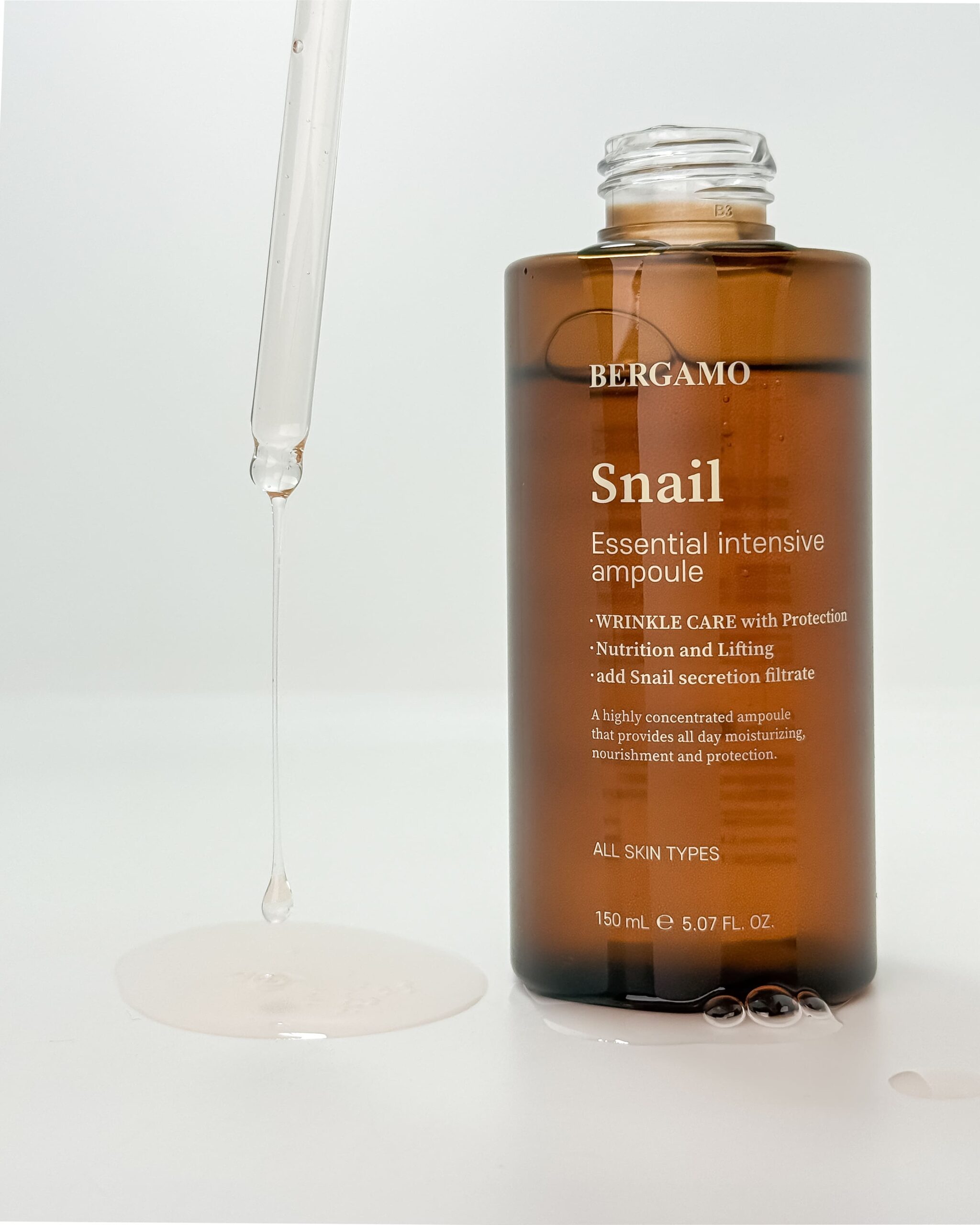 Сыворотка с муцином улитки Bergamo Snail Essential Intensive Ampoule