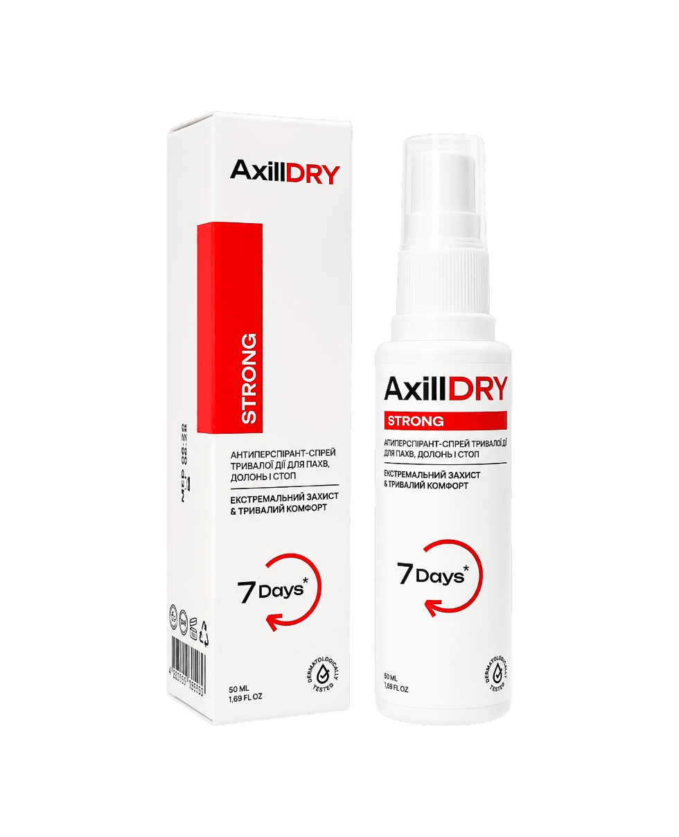 Антиперспірант-спрей тривалої дії AxillDRY Strong