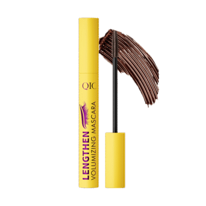 Коричневая тушь для удлинения и объема ресниц QIC Lengthen Volumizing Mascara