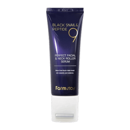 Сироватка з ролером для обличчя та шиї Farm Stay Black Snail & Peptide9 Perfect Facial & Neck Roller Serum