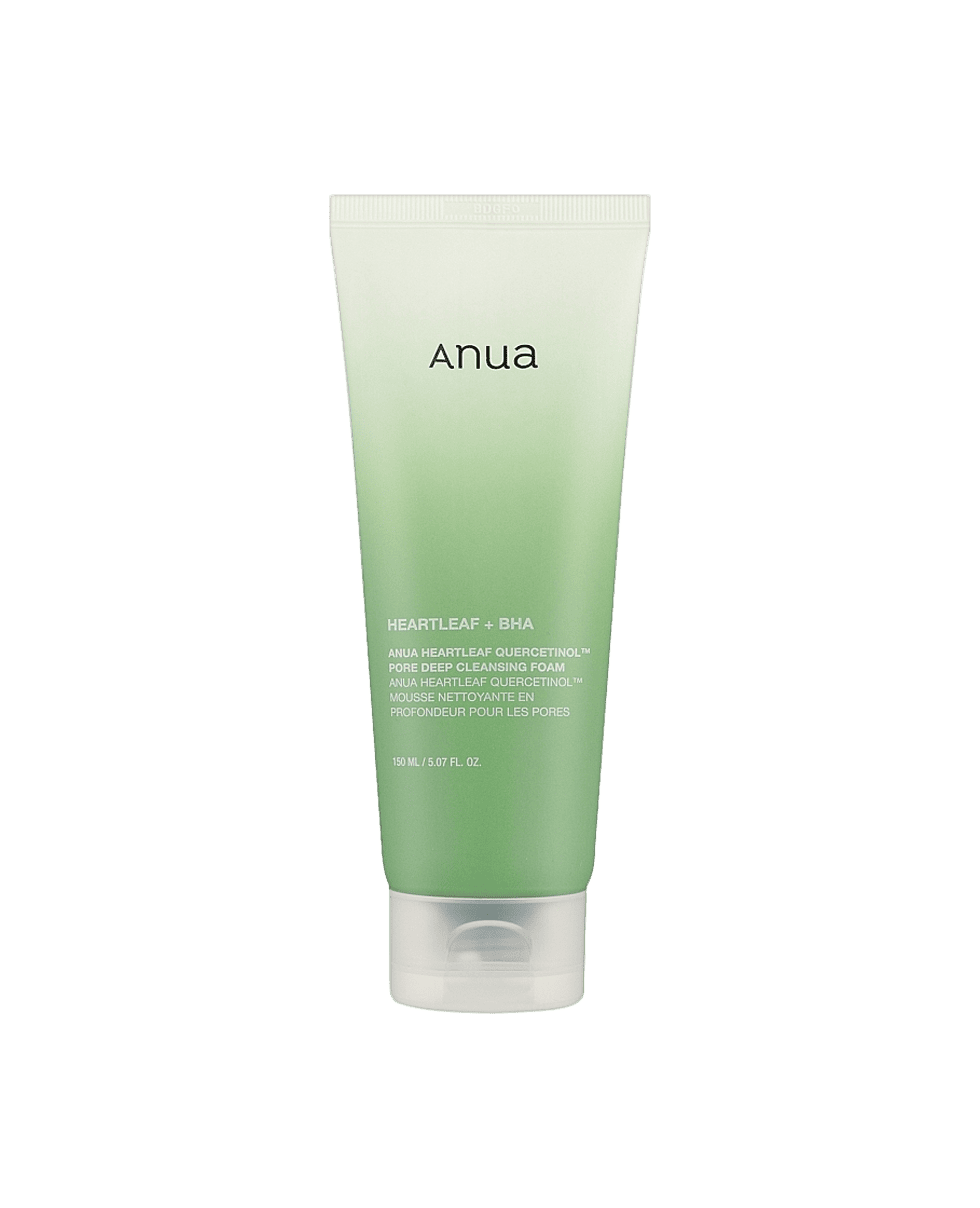 Пенка для глубокого очищения пор Anua Heartleaf Quercetinol Pore Deep Cleansing Foam