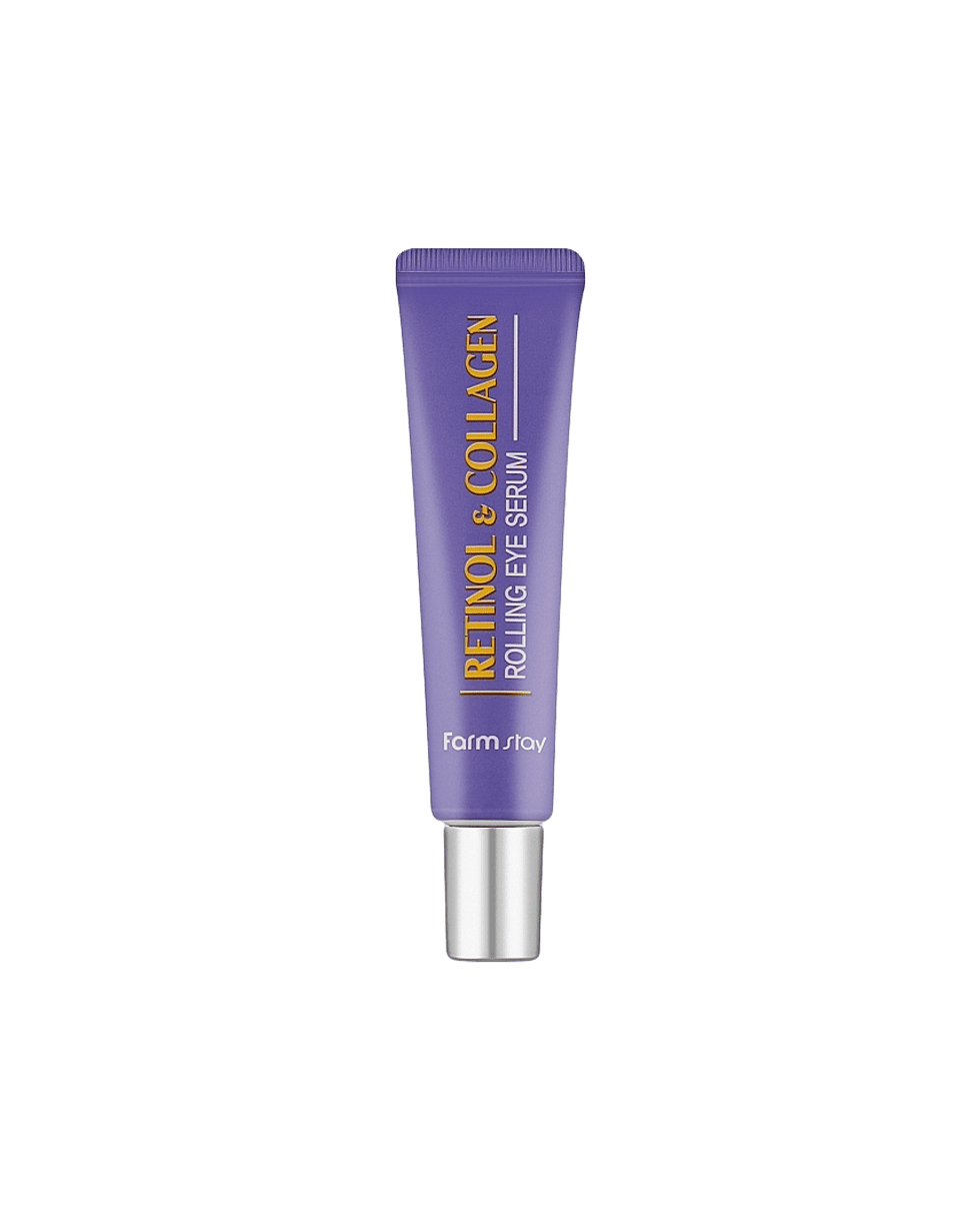 Сироватка-ролер навколо очей з ретинолом та колагеном Farm Stay Retinol & Collagen Rolling Eye Serum