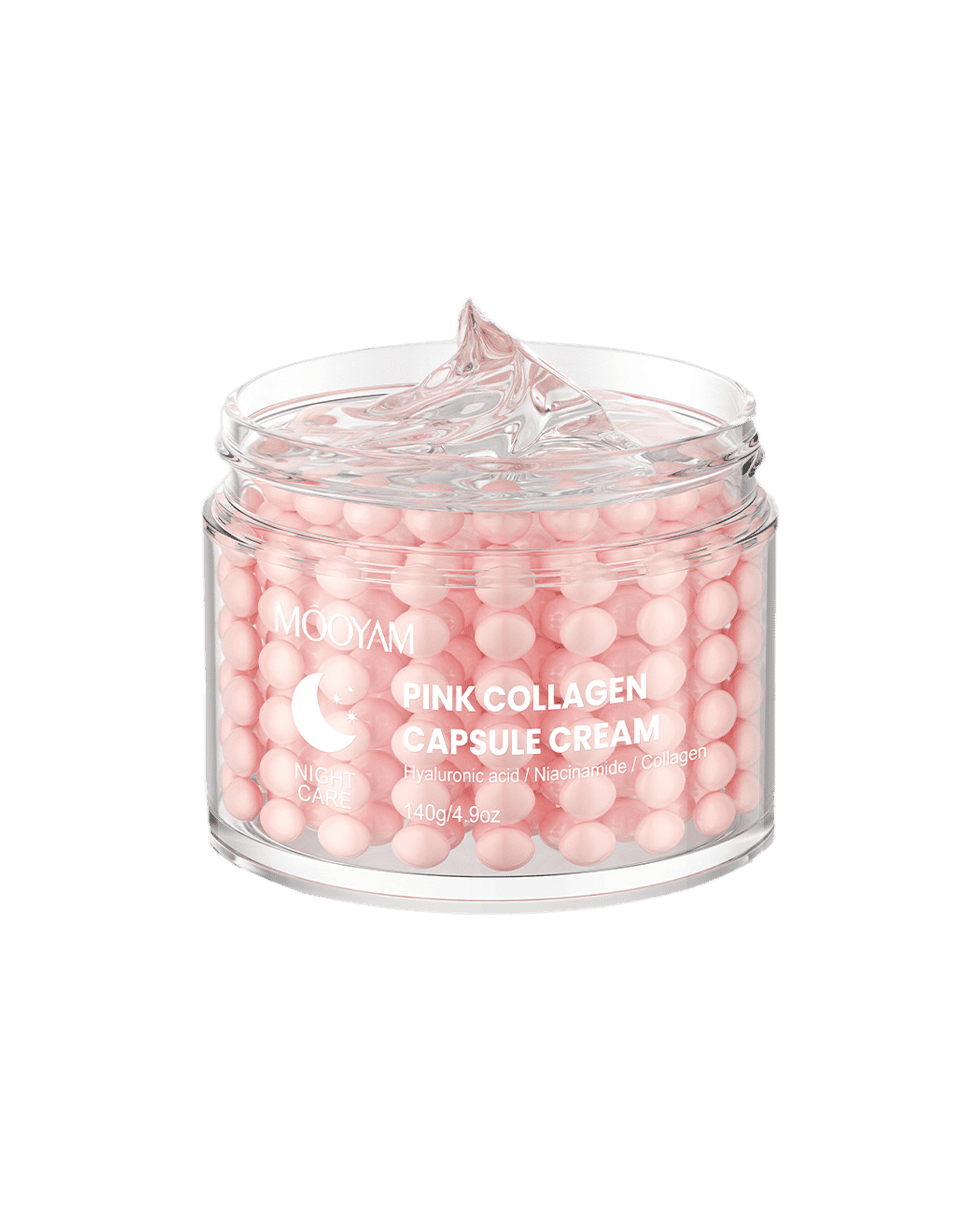 Нічний капсульний крем з колагеном Mooyam Pink Collagen Capsule Cream