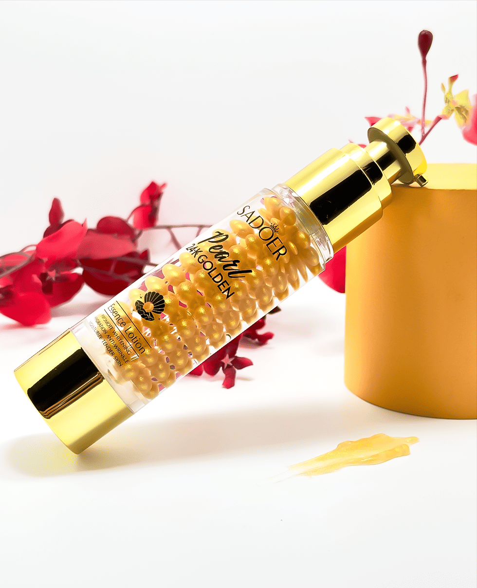 Сироватка із золотом та перлами Sadoer Pearl 24K Gold Whitening Moisture
