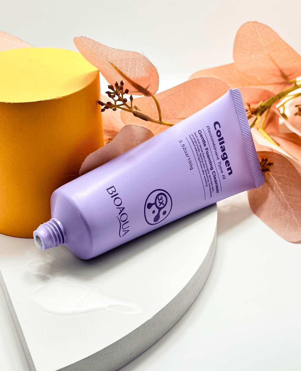 Пенка для умывания с коллагеном Bioaqua Collagen Recombinant Type 3 Gentle Foaming Cleanser
