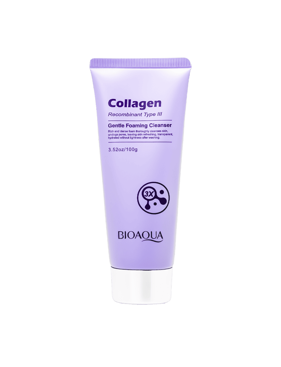 Пенка для умывания с коллагеном Bioaqua Collagen Recombinant Type 3 Gentle Foaming Cleanser