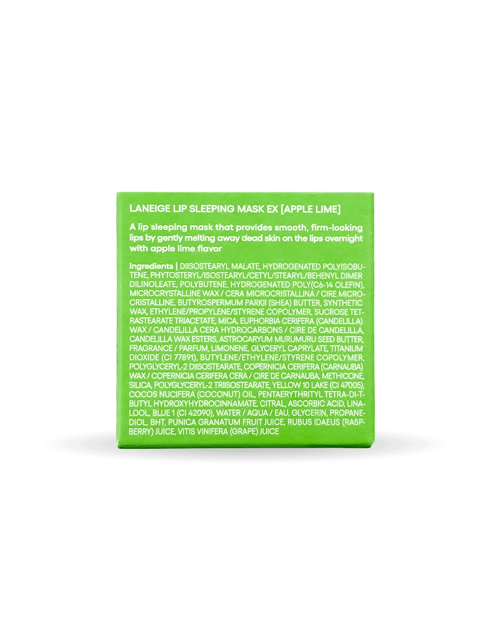 Маска для губ с ароматом яблока и лайма Laneige Lip Sleeping Mask Ex Apple Lime