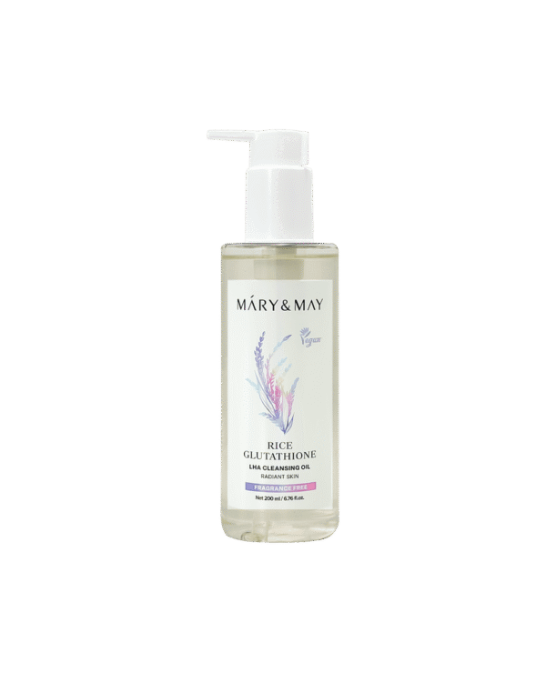 Гідрофільна олія з екстрактом рису та  глутатіоном Mary & May Rice Glutathione LHA Cleansing Oil