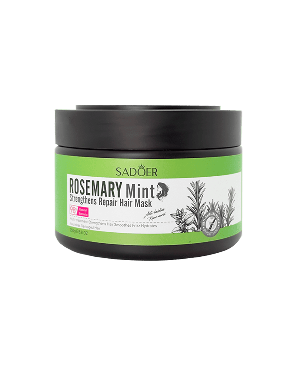 Укрепляющая маска для волос с розмарином Sadoer Rosemary Mint Strengthens Repair Hair Mask