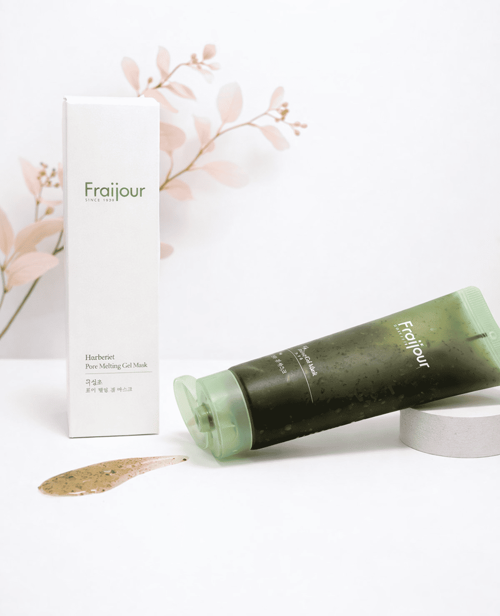 Маска для лица с AHA BHA PHA кислотами и спикулами Fraijour Heartleaf Pore Melting Gel Mask